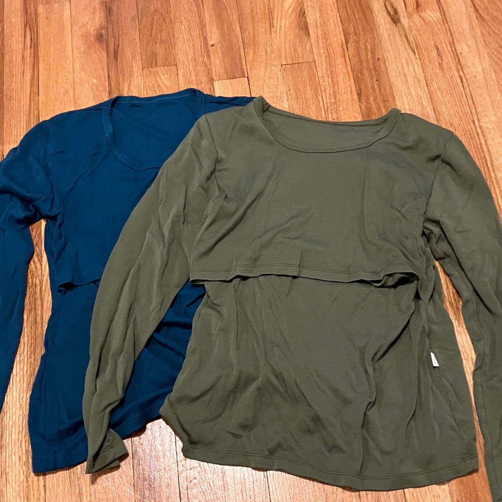 Olive and Teal nursing tops